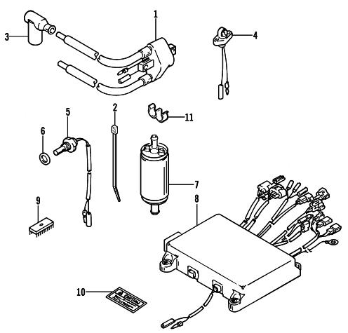 Parts Diagram for Arctic Cat 2000 ZR 500 EFI SNOWMOBILE ELECTRICAL