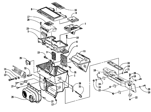 Parts Diagram for Arctic Cat 1999 POWDER SPECIAL 500 EFI SNOWMOBILE AIR SILENCER ASSEMBLY