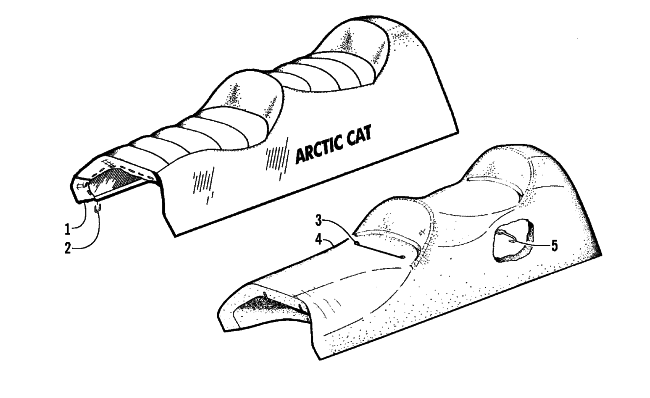 Parts Diagram for Arctic Cat 1999 PANTERA 580 EFI SNOWMOBILE SEAT ASSEMBLY