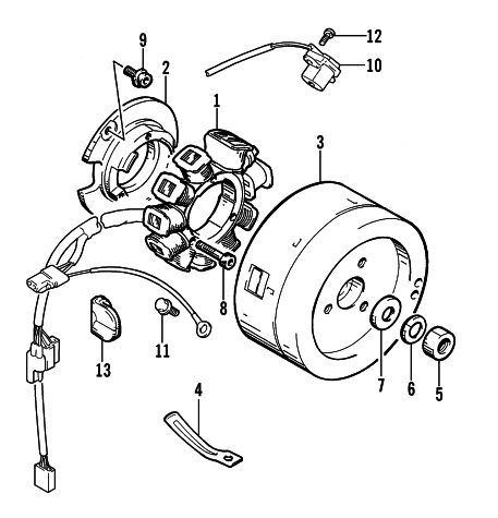 Parts Diagram for Arctic Cat 2000 ZL 580 EFI ESR SNOWMOBILE MAGNETO