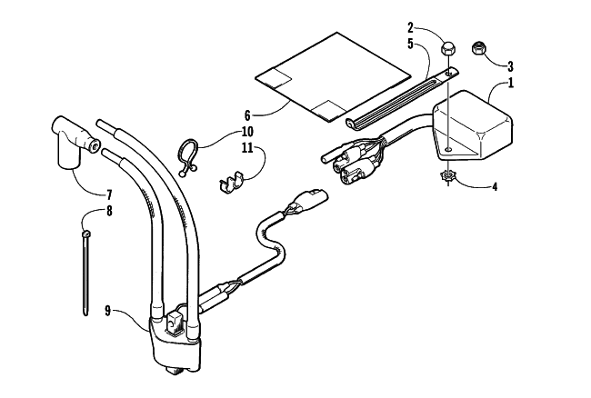 Parts Diagram for Arctic Cat 2000 BEARCAT WIDE TRACK SNOWMOBILE ELECTRICAL