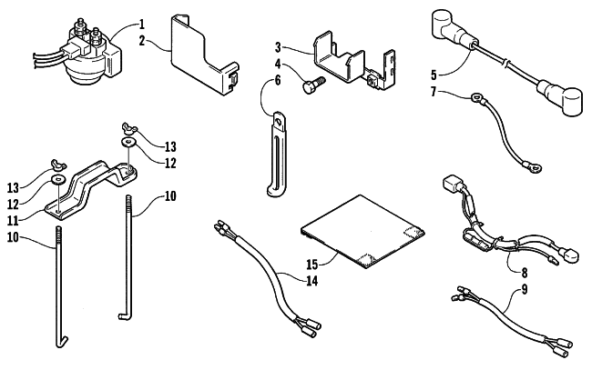 Parts Diagram for Arctic Cat 1999 AC7500GD2E GENERATORS ELECTRICAL