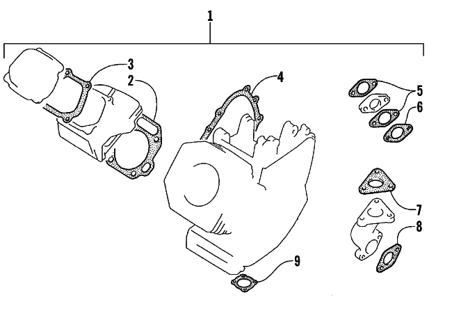 Parts Diagram for Arctic Cat 1999 AC7500GD2E GENERATORS GASKET SET (OPTIONAL)