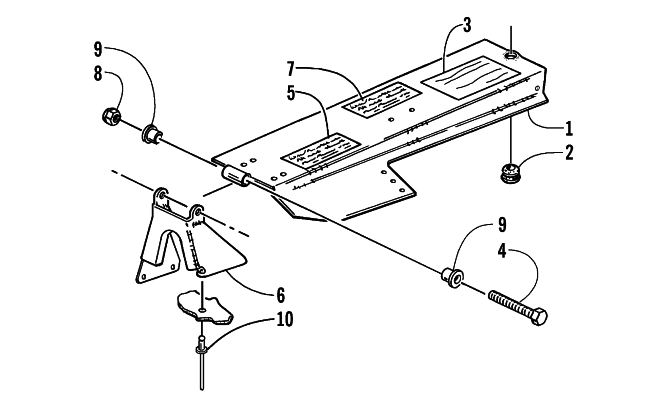 Parts Diagram for Arctic Cat 1999 Z 440 SNO-PRO SNOWMOBILE BELT GUARD ASSEMBLY