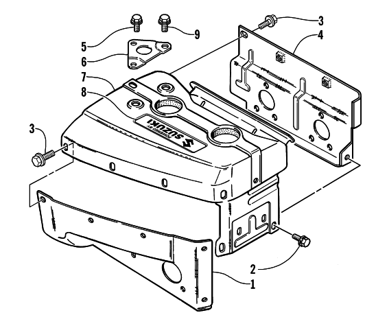 Parts Diagram for Arctic Cat 2001 Z 440 SNO PRO SNOWMOBILE CYLINDER COWLING
