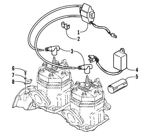 Parts Diagram for Arctic Cat 2000 ZL 440 SNOWMOBILE ELECTRICAL