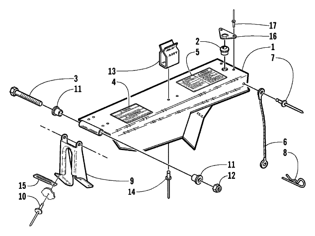 Parts Diagram for Arctic Cat 2000 ZR 600 BLAIR MORGAN SIGNATURE EDITION SNOWMOBILE BELT GUARD ASSEMBLY