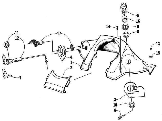 Parts Diagram for Arctic Cat 2000 PANTERA 1000 SNOWMOBILE CONSOLE AND SWITCH ASSEMBLY