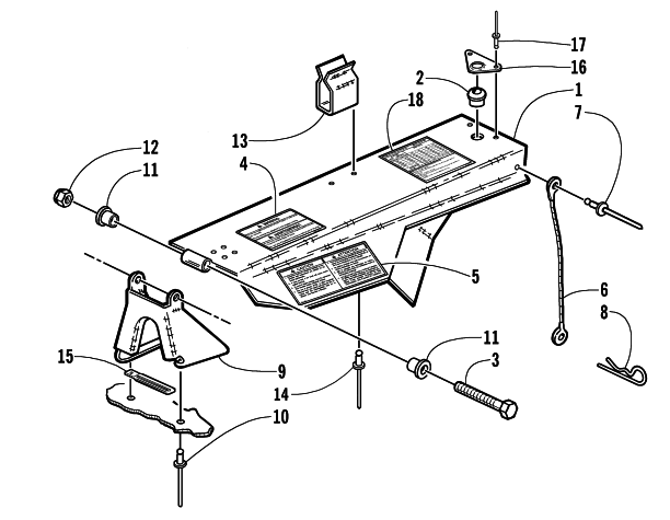 Parts Diagram for Arctic Cat 2000 PANTHER 550 SNOWMOBILE BELT GUARD ASSEMBLY