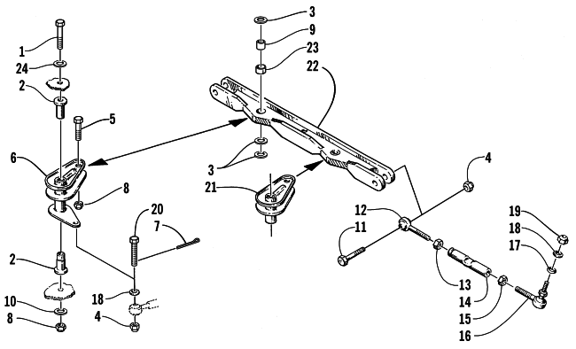 Parts Diagram for Arctic Cat 2000 Z 440 SNO PRO SNOWMOBILE TIE ROD ASSEMBLY