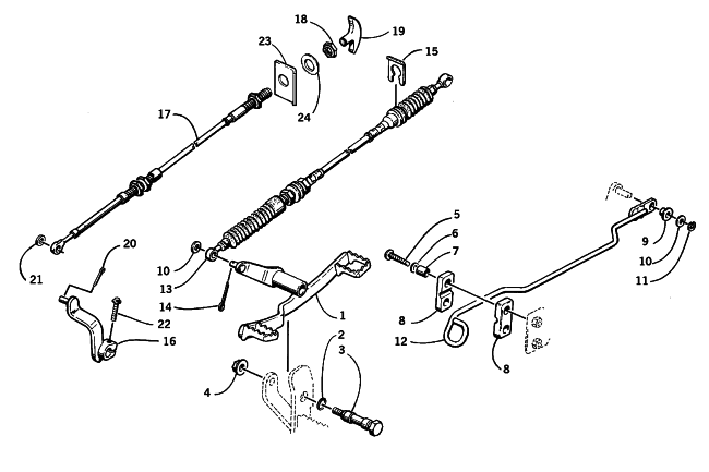 Parts Diagram for Arctic Cat 2000 250 2X4 () ATV SHIFTER ASSEMBLY