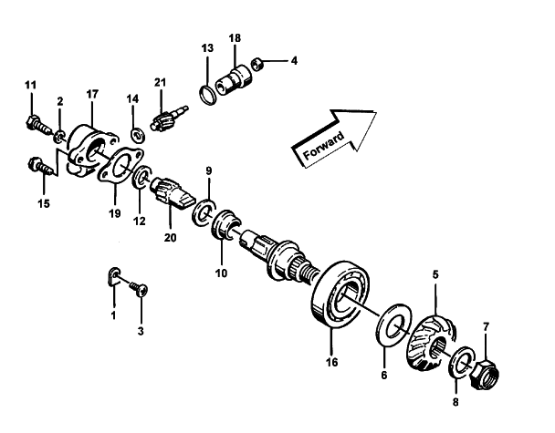 Parts Diagram for Arctic Cat 2000 500 4X4 () ATV SPEEDOMETER DRIVE ASSEMBLY