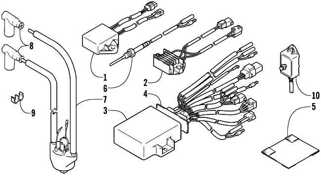 Parts Diagram for Arctic Cat 2000 ZR 440 SNO PRO () SNOWMOBILE ELECTRICAL