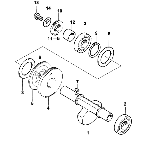 Parts Diagram for Arctic Cat 2002 500 AUTOMATIC TRANSMISSION TBX ATV CRANK BALANCER ASSEMBLY