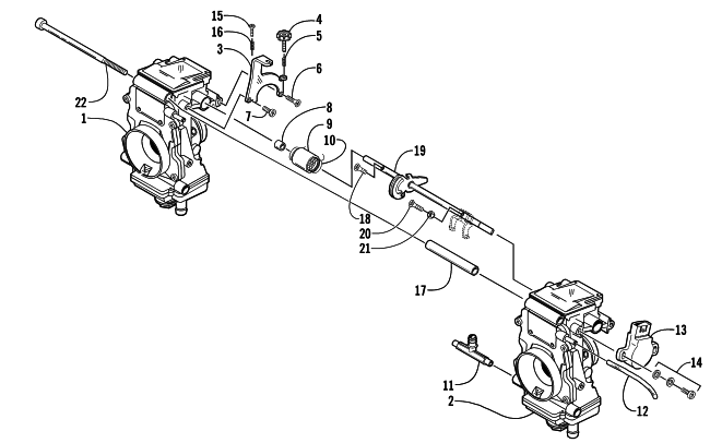 Parts Diagram for Arctic Cat 2001 ZR 600 VEV SNOWMOBILE CARBURETOR - EXTERNAL PARTS