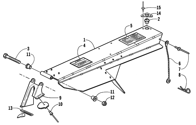 Parts Diagram for Arctic Cat 2001 Z 440 (ES) SNOWMOBILE BELT GUARD ASSEMBLY
