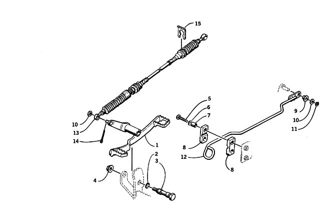 Parts Diagram for Arctic Cat 2001 250 2X4 ATV SHIFTER ASSEMBLY