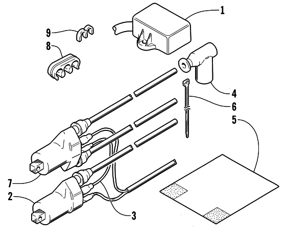 Parts Diagram for Arctic Cat 2002 THUNDERCAT SNOWMOBILE ELECTRICAL