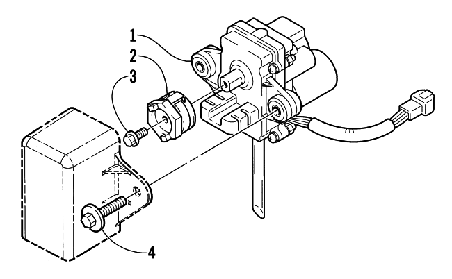 Parts Diagram for Arctic Cat 2002 PANTERA 600 EFI ESR SNOWMOBILE SERVOMOTOR ASSEMBLY