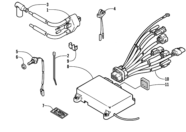 Parts Diagram for Arctic Cat 2001 MOUNTAIN CAT 500 EFI () SNOWMOBILE ELECTRICAL