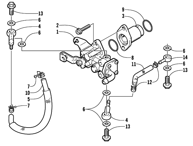 Parts Diagram for Arctic Cat 2001 MOUNTAIN CAT 800 () SNOWMOBILE OIL PUMP