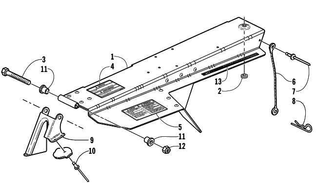 Parts Diagram for Arctic Cat 2001 Z 440 SNO PRO SNOWMOBILE BELT GUARD ASSEMBLY