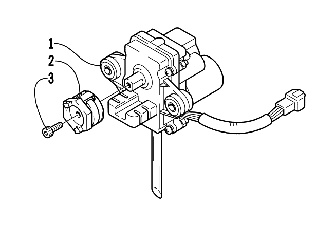 Parts Diagram for Arctic Cat 2002 ZR 500 CC () SNOWMOBILE SERVOMOTOR ASSEMBLY
