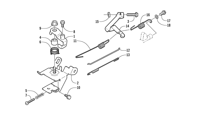Parts Diagram for Arctic Cat 2004 ZR 120 SNOWMOBILE THROTTLE CONTROL ASSEMBLY