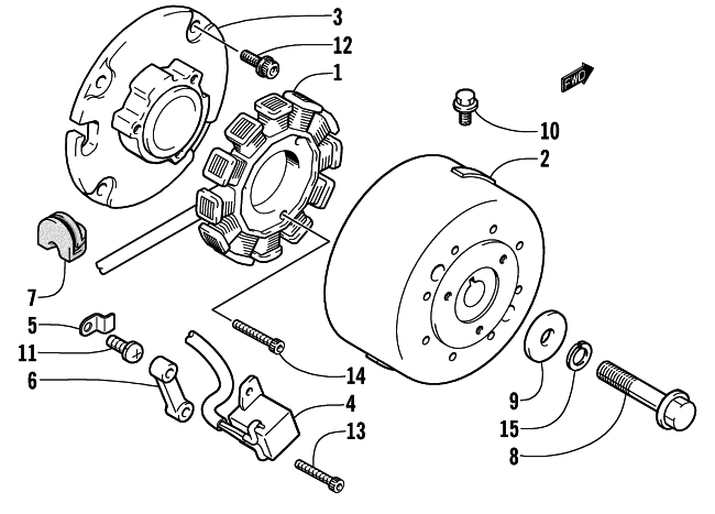 Parts Diagram for Arctic Cat 2001 Z 440 SNO PRO () SNOWMOBILE MAGNETO