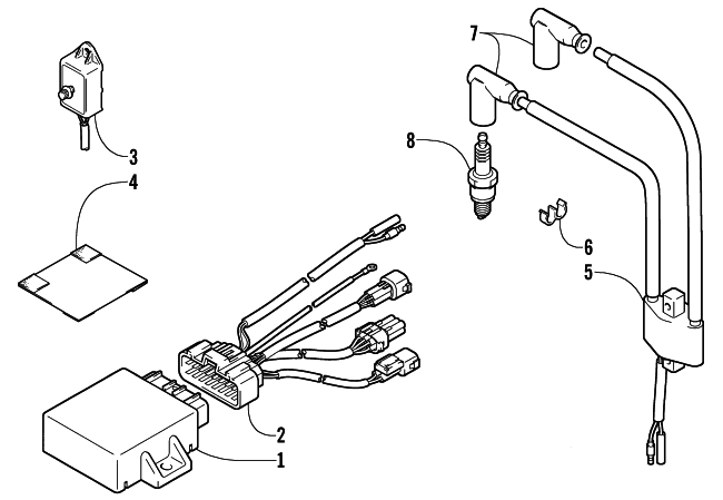 Parts Diagram for Arctic Cat 2001 Z 440 SNO PRO SNOWMOBILE ELECTRICAL