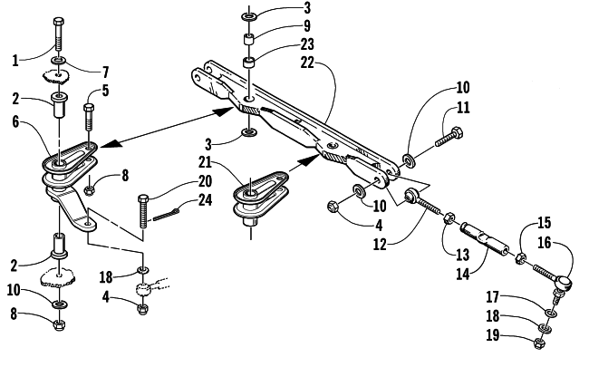 Parts Diagram for Arctic Cat 2002 ZL 600 EFI SS ( ESR) SNOWMOBILE TIE ROD ASSEMBLY