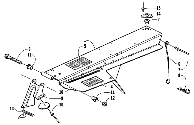 Parts Diagram for Arctic Cat 2002 Z 440 SNOWMOBILE BELT GUARD ASSEMBLY