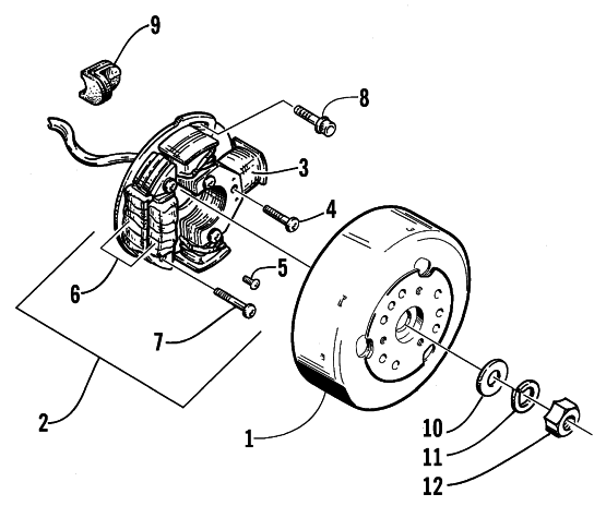 Parts Diagram for Arctic Cat 2002 Z 370 SNOWMOBILE MAGNETO