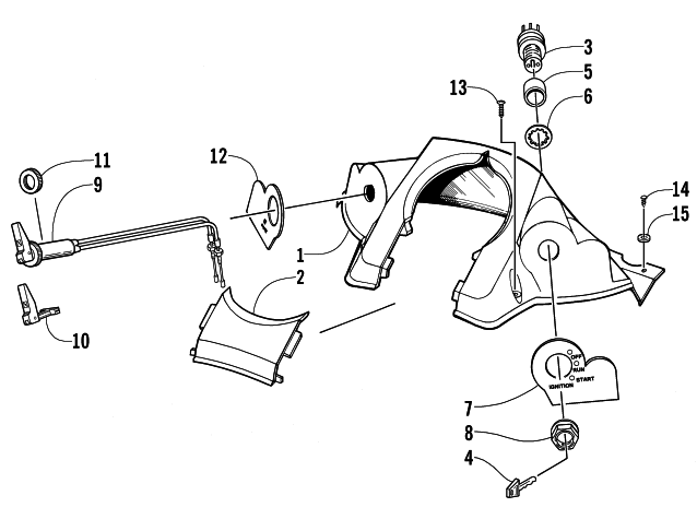 Parts Diagram for Arctic Cat 2002 PANTHER 570 () SNOWMOBILE CONSOLE AND SWITCH ASSEMBLY