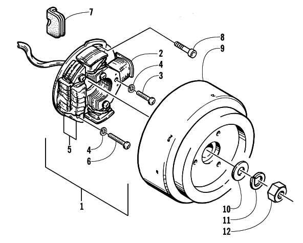 Parts Diagram for Arctic Cat 2003 PANTERA 550 SNOWMOBILE MAGNETO