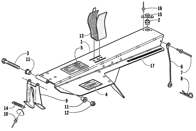 Parts Diagram for Arctic Cat 2002 MOUNTAIN CAT 800 SNOWMOBILE BELT GUARD ASSEMBLY