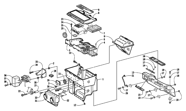 Parts Diagram for Arctic Cat 2002 ZL 800 EFI SS SNOWMOBILE AIR SILENCER ASSEMBLY