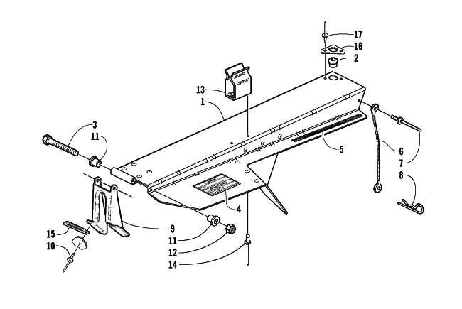 Parts Diagram for Arctic Cat 2001 ZR 600 EFI () SNOWMOBILE BELT GUARD ASSEMBLY