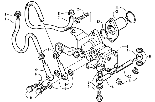Parts Diagram for Arctic Cat 2003 ZL 800 EFI ESR (ESR ) SNOWMOBILE OIL PUMP