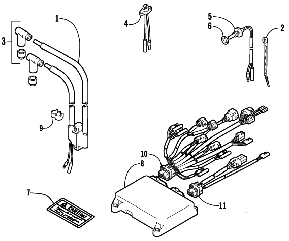 Parts Diagram for Arctic Cat 2003 MOUNTAIN CAT 600 EFI () SNOWMOBILE ELECTRICAL