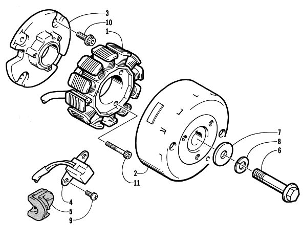 Parts Diagram for Arctic Cat 2002 Z 570 SNOWMOBILE MAGNETO