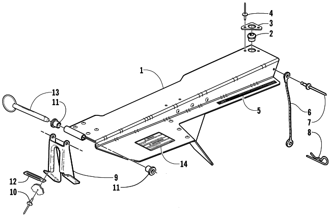 Parts Diagram for Arctic Cat 2002 4-STROKE TRAIL SNOWMOBILE BELT GUARD ASSEMBLY