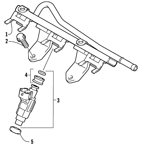 Parts Diagram for Arctic Cat 2002 4-STROKE TRAIL SNOWMOBILE DELIVERY PIPE ASSEMBLY