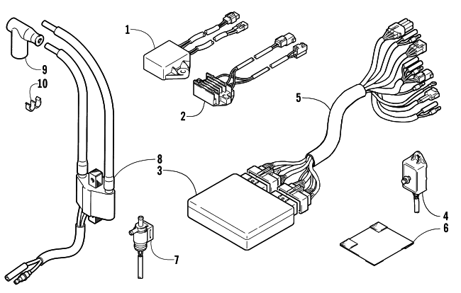 Parts Diagram for Arctic Cat 2002 ZR 440 SNO PRO SNOWMOBILE ELECTRICAL
