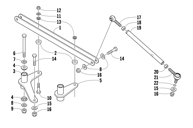 Parts Diagram for Arctic Cat 2003 ZL 800 EFI ESR (ESR ) SNOWMOBILE TIE ROD ASSEMBLY