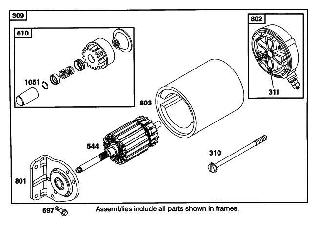 Parts Diagram for Arctic Cat 2002 SBS 1000 ATV STARTER MOTOR ASSEMBLY