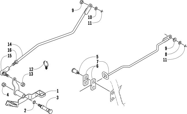 Parts Diagram for Arctic Cat 2003 250 (2X4 ) ATV SHIFTER ASSEMBLY