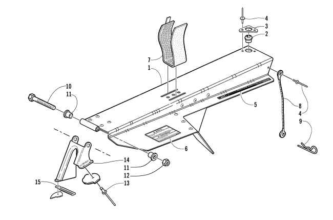 Parts Diagram for Arctic Cat 2003 ZR 800 EFI () SNOWMOBILE BELT GUARD ASSEMBLY