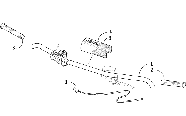 Parts Diagram for Arctic Cat 2004 FIRECAT 600 EFI SNO PRO 1 SNOWMOBILE HANDLEBAR ASSEMBLY