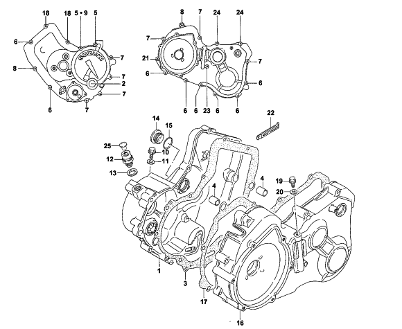 Parts Diagram for Arctic Cat 2003 250 (4X4 ) ATV CRANKCASE COVER ASSEMBLY